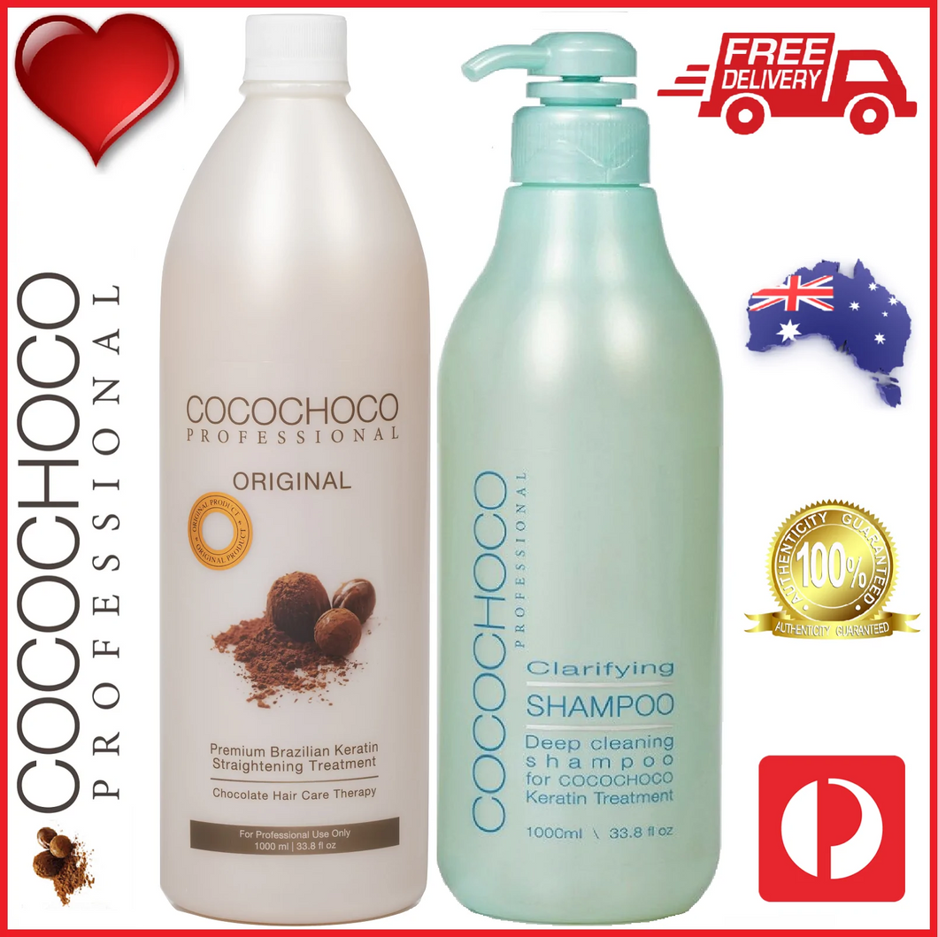COCOCHOCO Original 1000ml + COCOCHOCO Clarifying Shampoo 1000ml Buy COCOCHOCO Australia Free Post