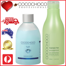 Load image into Gallery viewer, ❤ COCOCHOCO Professional PURE 250 ml Brazilian Keratin Treatment + SULPHATE FREE Shampoo 400 ml Kit
