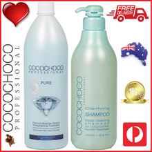 Load image into Gallery viewer, COCOCHOCO Professional Pure 1000ml + COCOCHOCO Clarifying Shampoo 1000ml KIT Australia
