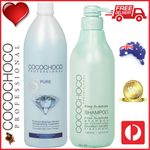 Load image into Gallery viewer, COCOCHOCO Professional PURE 1000ml + COCOCHOCO Sulphate Free Shampoo 1000ml Buy Australia FREE POST
